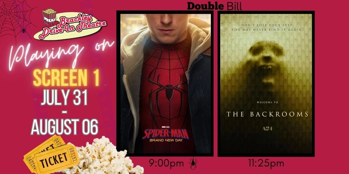 Event image for Screen 1: Spider-Man: Brand New Day  and Backrooms