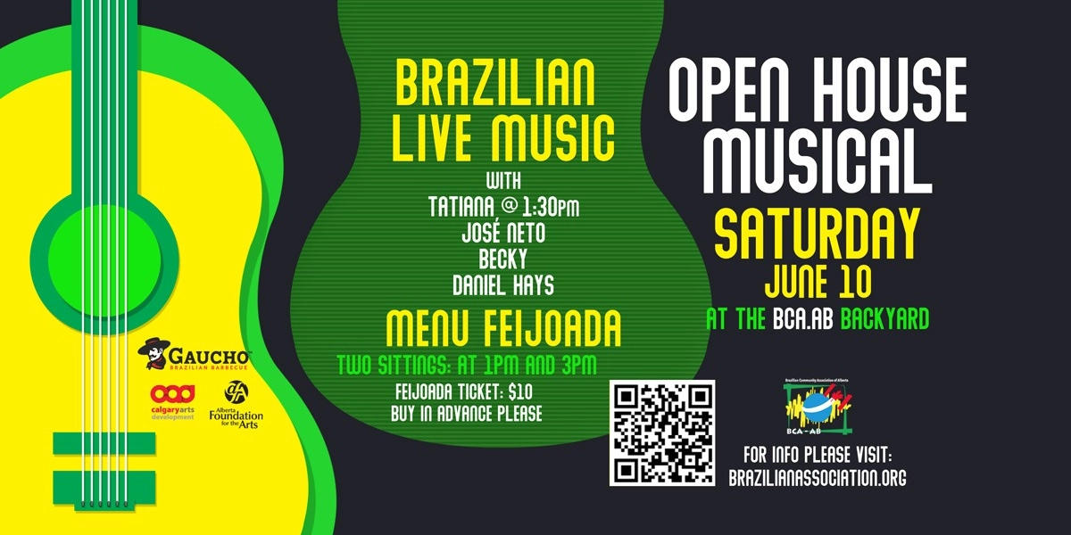 Event image for Open House Musical & Feijoada Seating at 1 PM