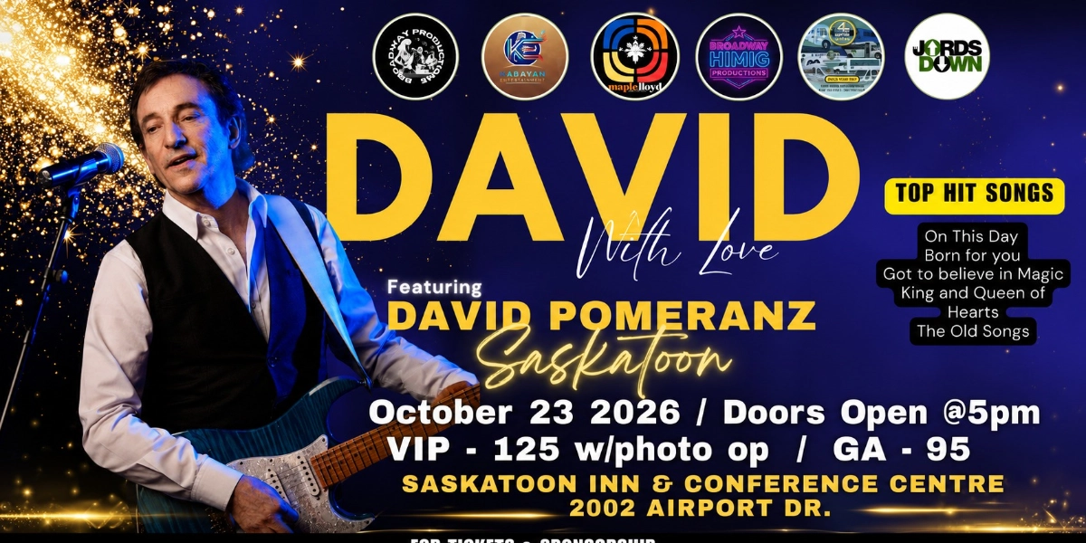 Event image for DAVID POMERANZ LIVE IN SAKATOON