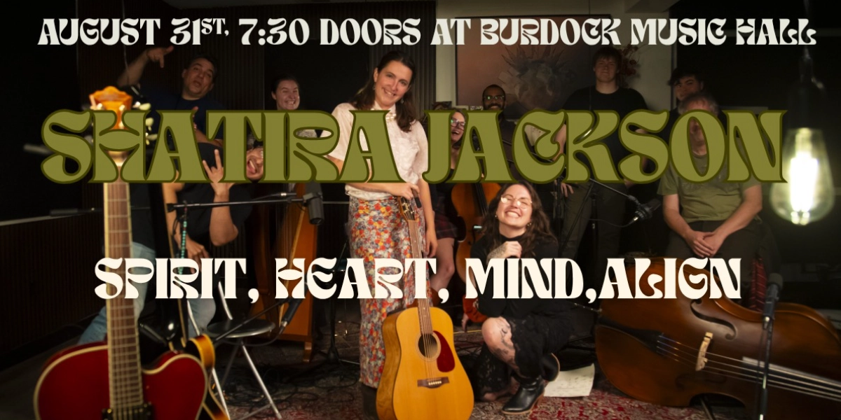 Event image for Shatira Jackson, with show opener Toronto Sitar.
