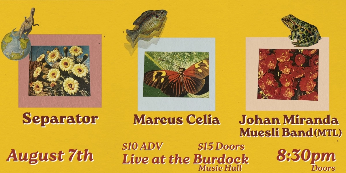 Event image for Separator, Marcus Celia and Johan Miranda