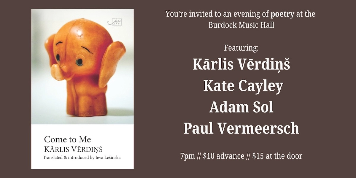 Event image for Come to Me: warm up with poetry