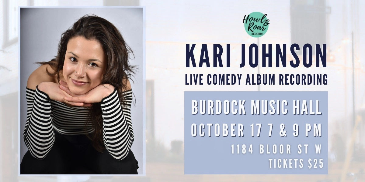 Event image for Kari Johnson Live Comedy Album Recording: Presented by Howl & Roar Records