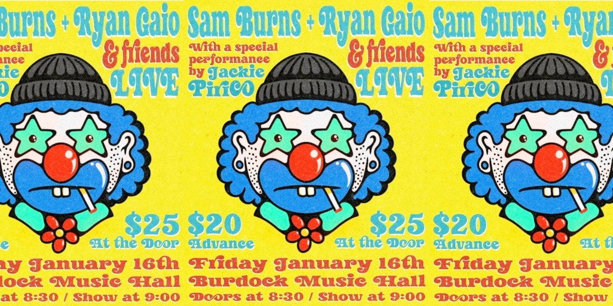 Event image for Ryan Gaio & Sam Burns and friends - LIVE!