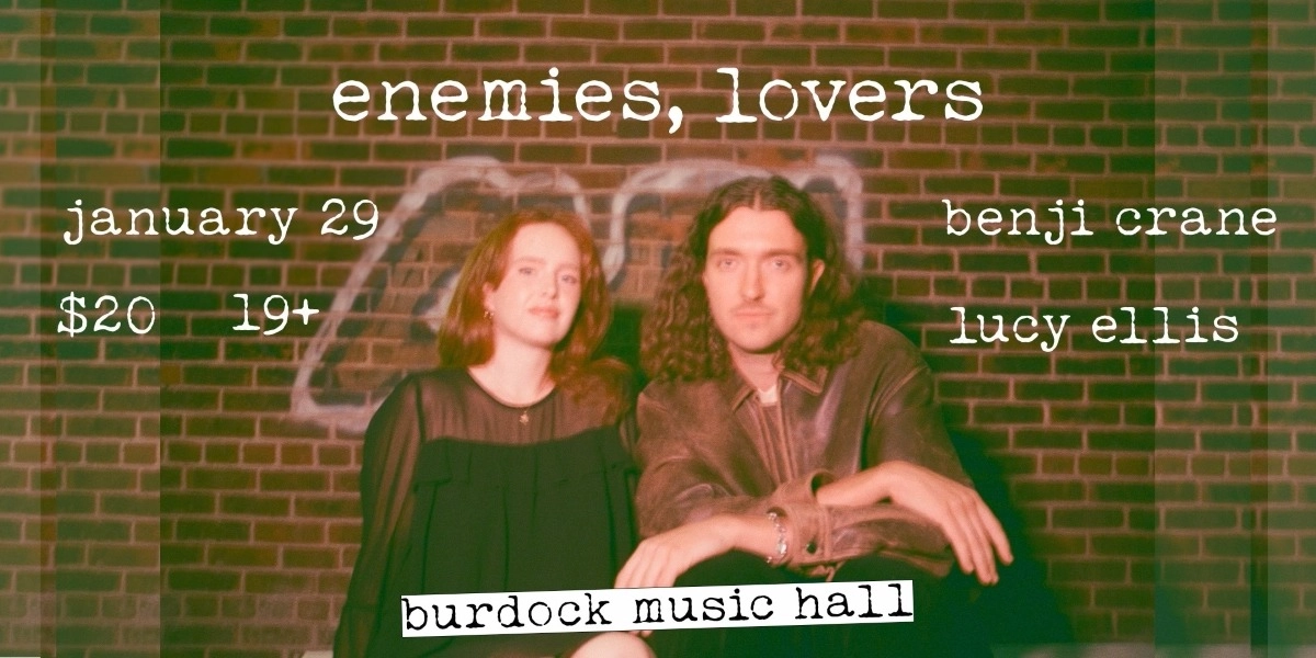 Event image for enemies, lovers with Benji Crane & Lucy Ellis