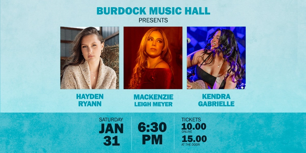 Event image for Writers Round with Hayden Ryann, Mackenzie Leigh Meyer, Kendra Gabrielle