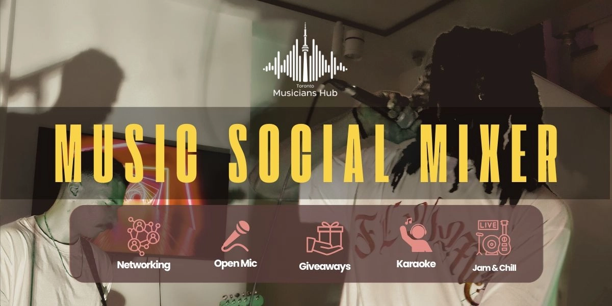Event image for Toronto Musicians Hub Social Mixer: Open Mic + Karaoke Night