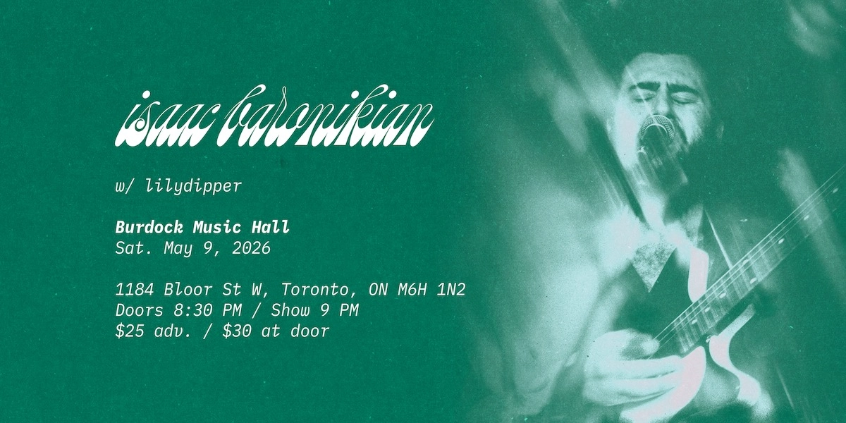 Event image for Isaac Baronikian - For The Road w/ lilydipper