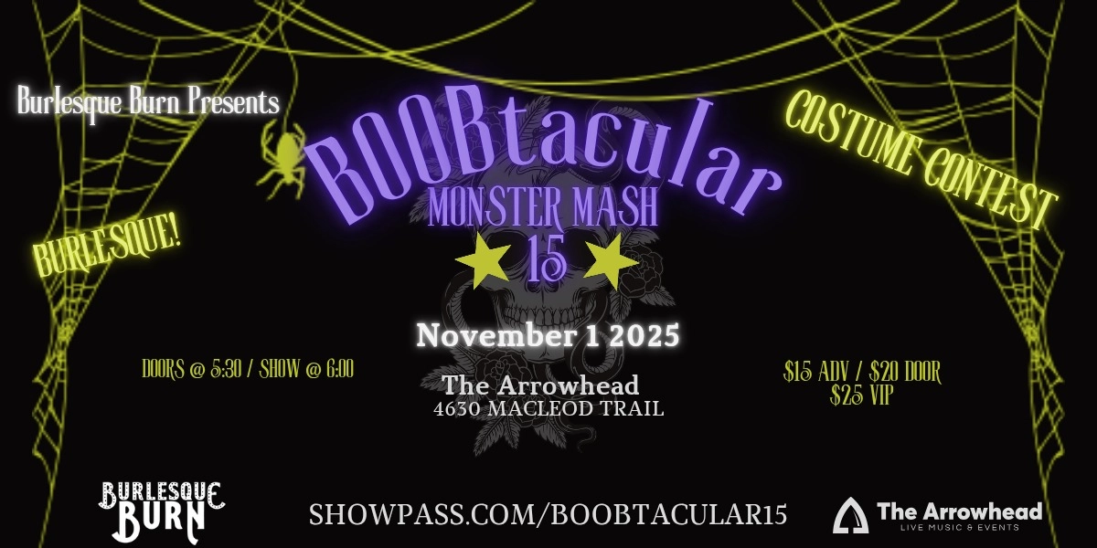 Event image for BOOBtacular Monster Mash 15