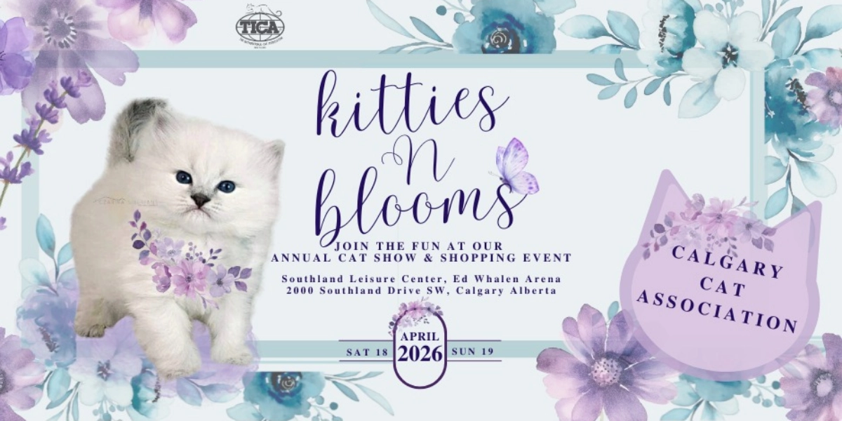 Event image for Kitties ‘N Blooms 2026 TICA Cat Show & Shopping Event
