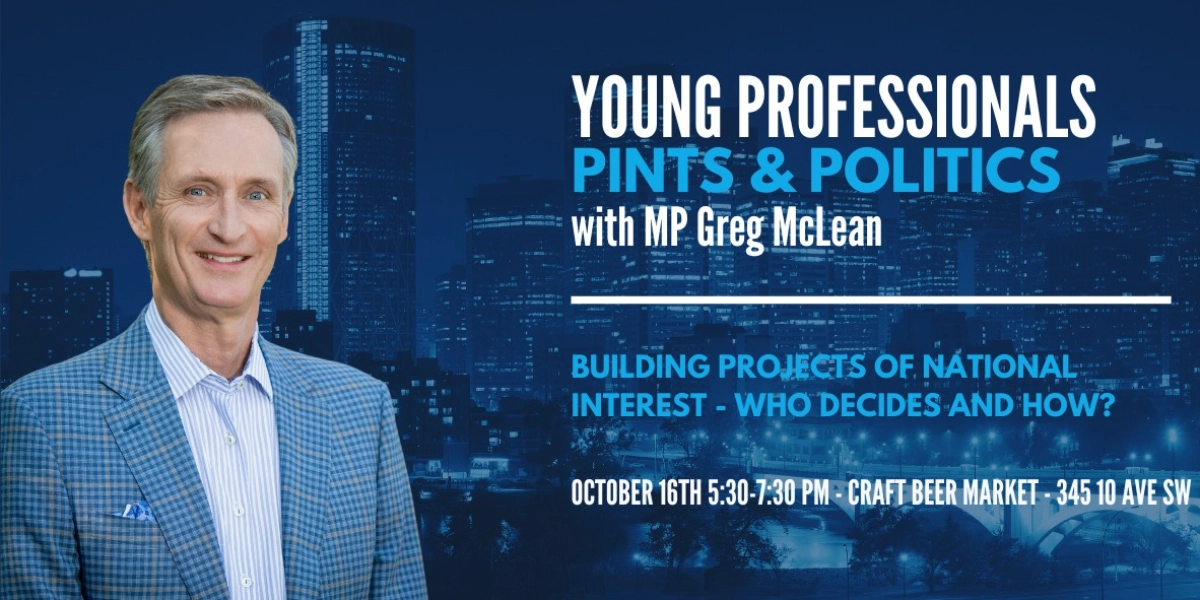 Event image for Young Professionals Pints & Politics with MP Greg McLean
