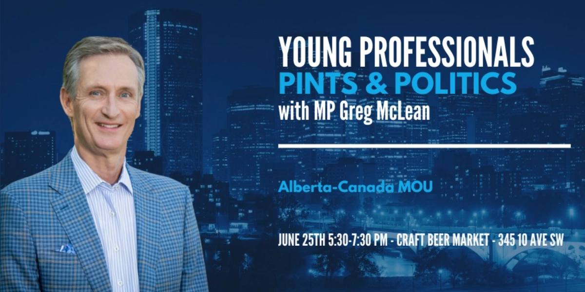 Event image for Young Professionals Pints & Politics with Greg McLean