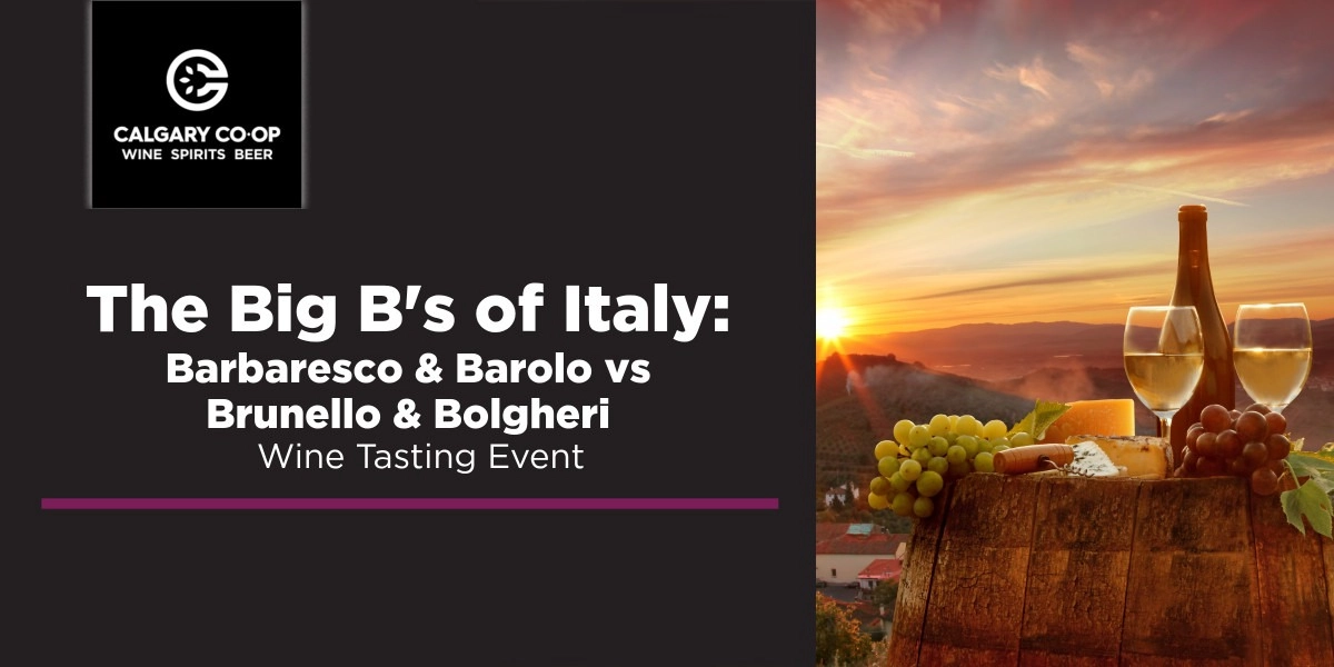 Event image for Big B's of Italy: Barolo vs Brunello - Shawnessy