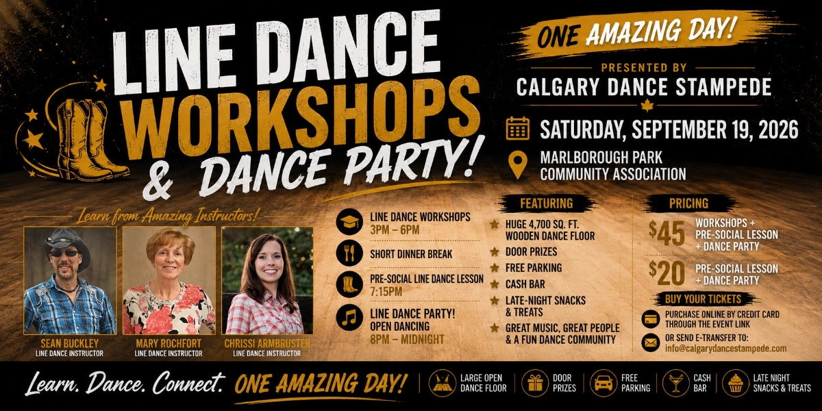 Event image for 2026 Line Dance Workshops and Social Dance