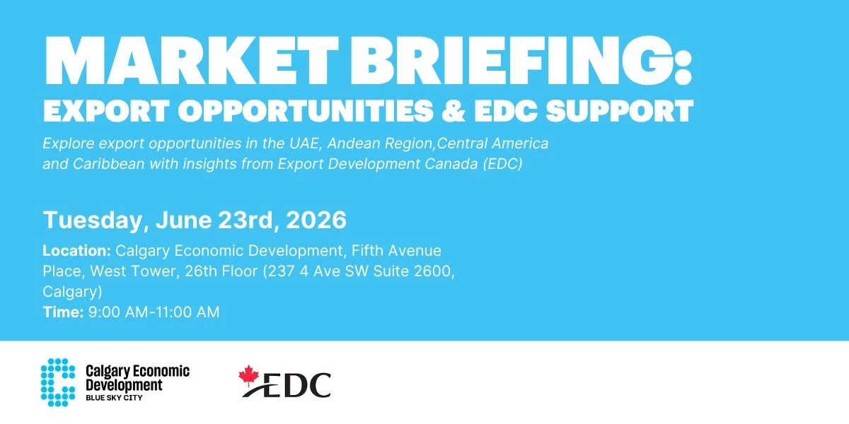 Event image for Market Briefing: Export Opportunities & EDC Support