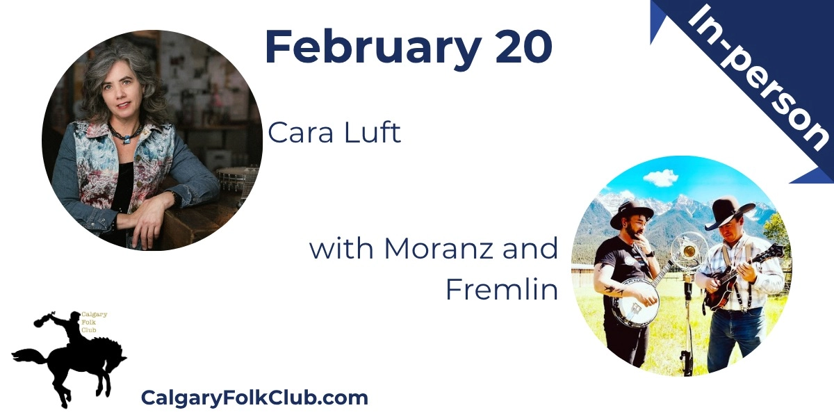 Event image for Cara Luft (MN) with Moranz & Fremlin (AB) In Person