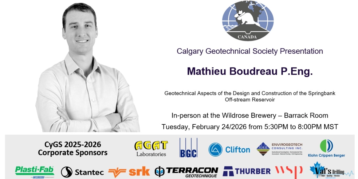 Event image for CyGS Presentation - Springbank Off-stream Reservoir