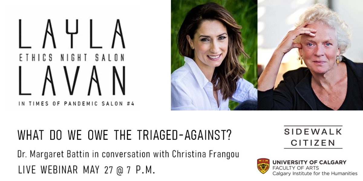 Event image for What do we owe the triaged-against? An Interview with Dr. Margaret Battin