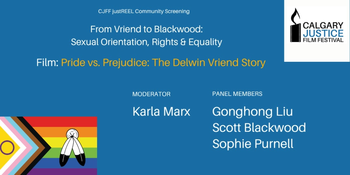Event image for CJFF justREEL Event: Vriend to Blackwood - Sexual Orientation, Rights & Equality
