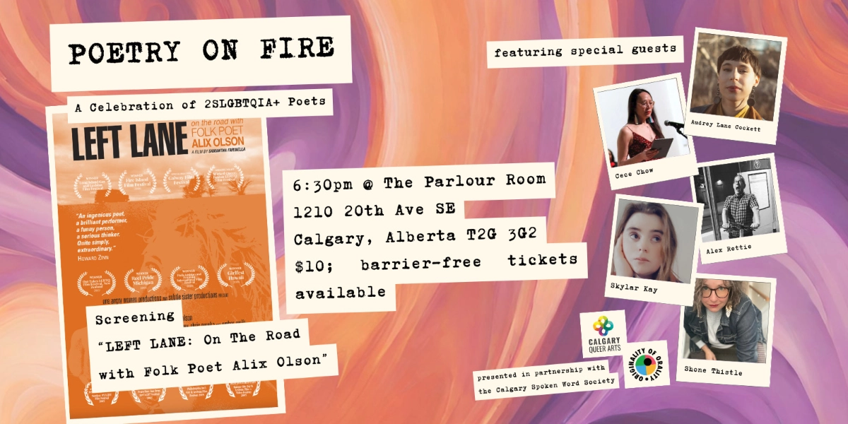 Event image for Poetry On Fire: A Celebration of 2SLGBTQIA+ Poetry