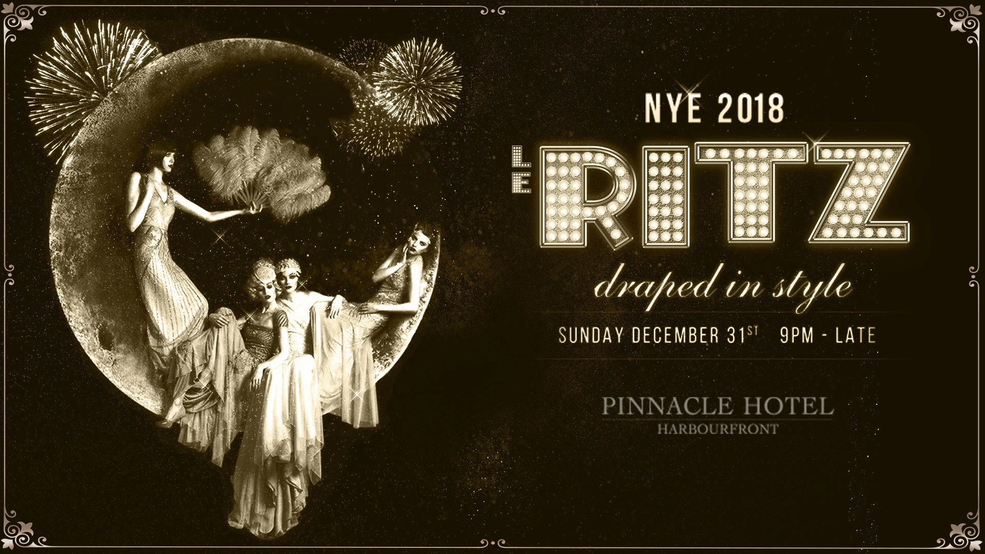 Event image for LE RITZ NYE 2018 - Draped In Style