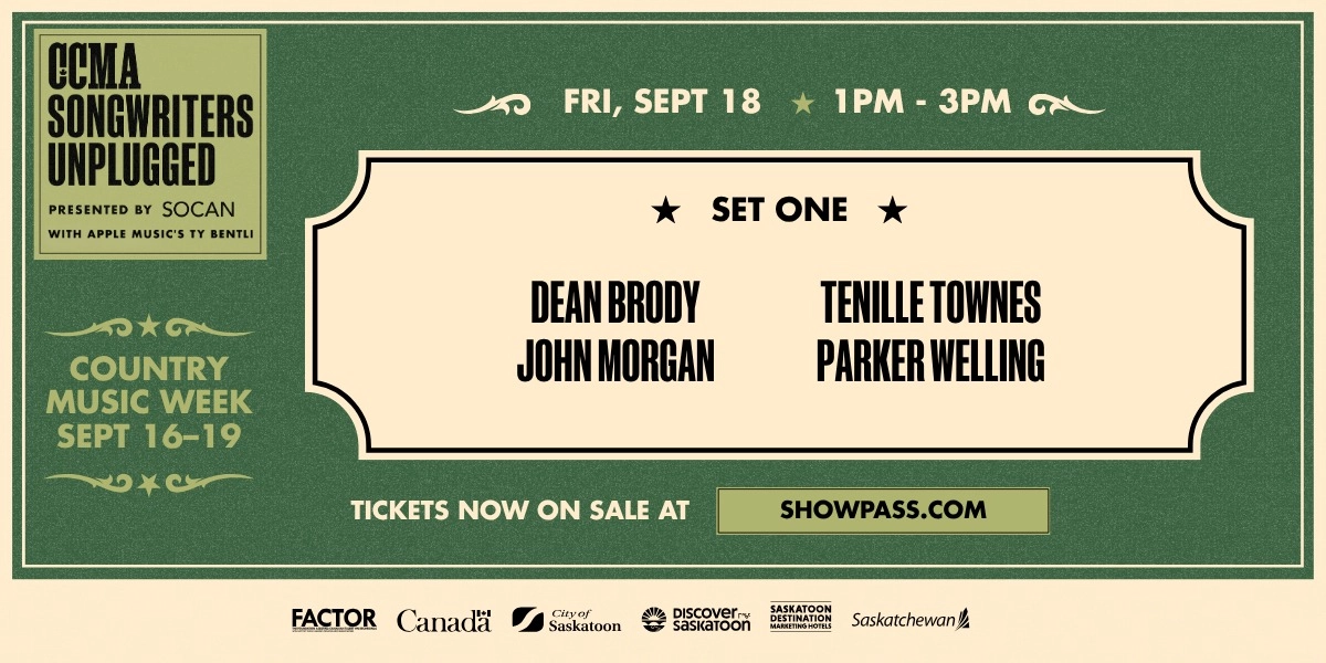 Event image for CCMA Songwriters Unplugged 3: Presented by SOCAN with Apple Music’s Ty Bentli