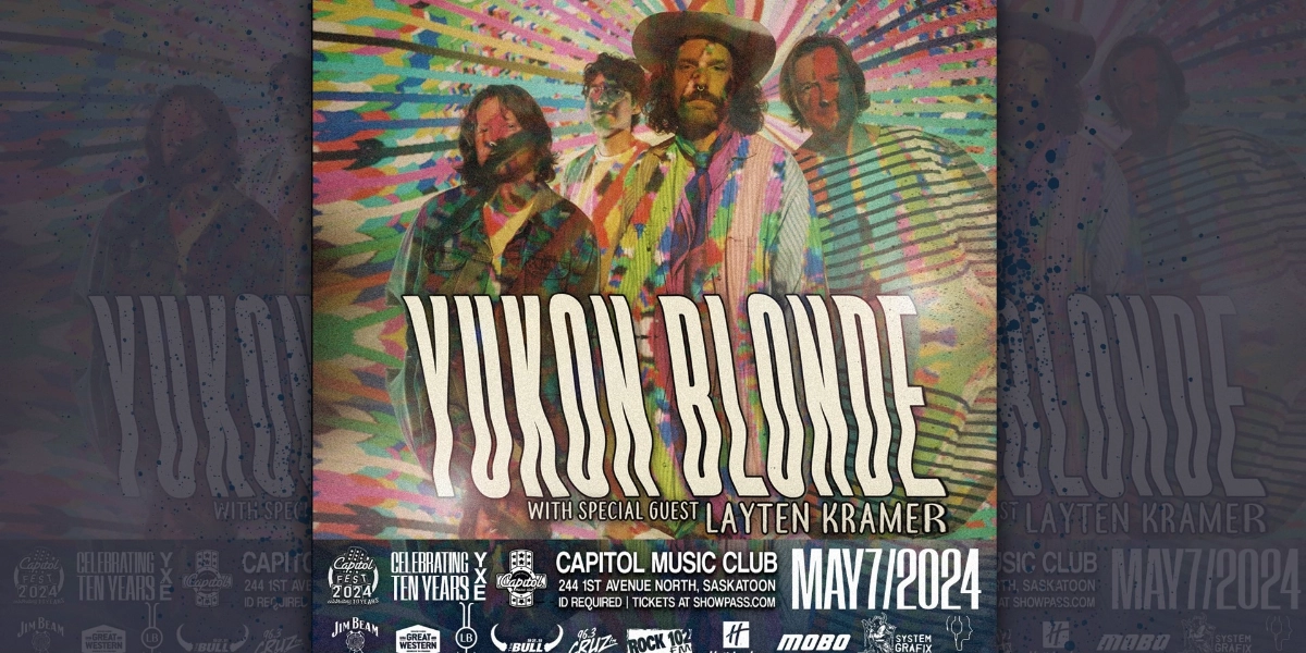 Event image for Yukon Blonde w/ Layten Kramer - A Capitol 10th Anniversary Show