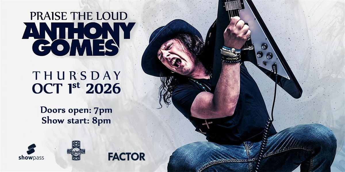 Event image for Anthony Gomes "Praise The Loud" 2026 World Tour