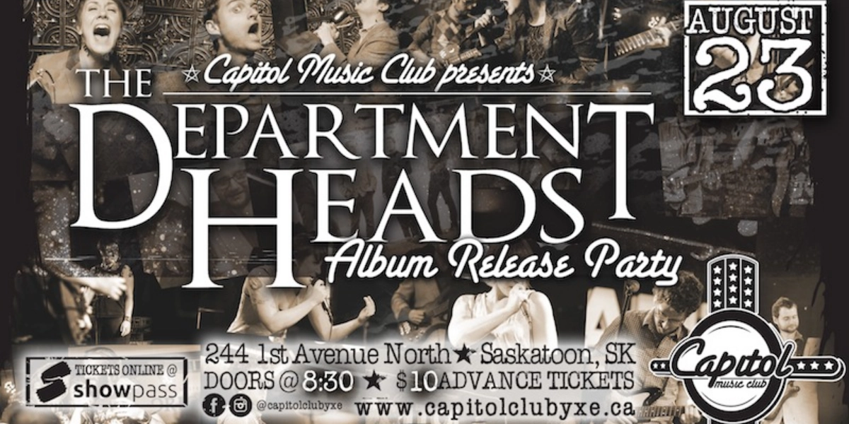 Event image for The Department Heads - CD Release w/ Cryptorchids + The Buzzardline