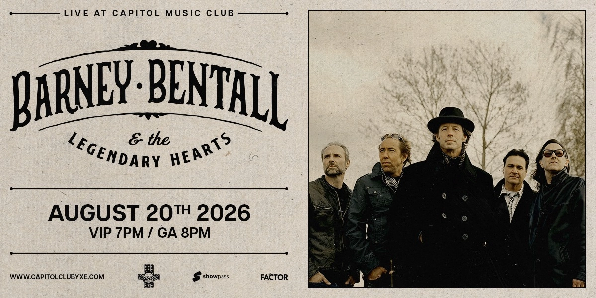 Event image for Barney Bentall & The Legendary Hearts