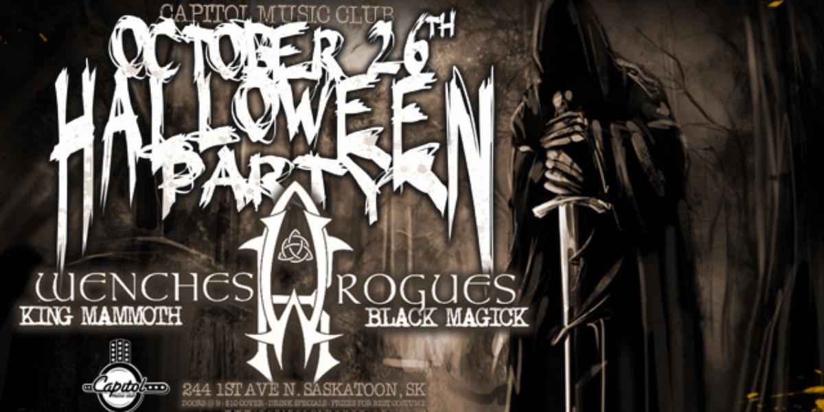Event image for Wenches & Rogues Halloween Party w/ King Mammoth and Black Magick
