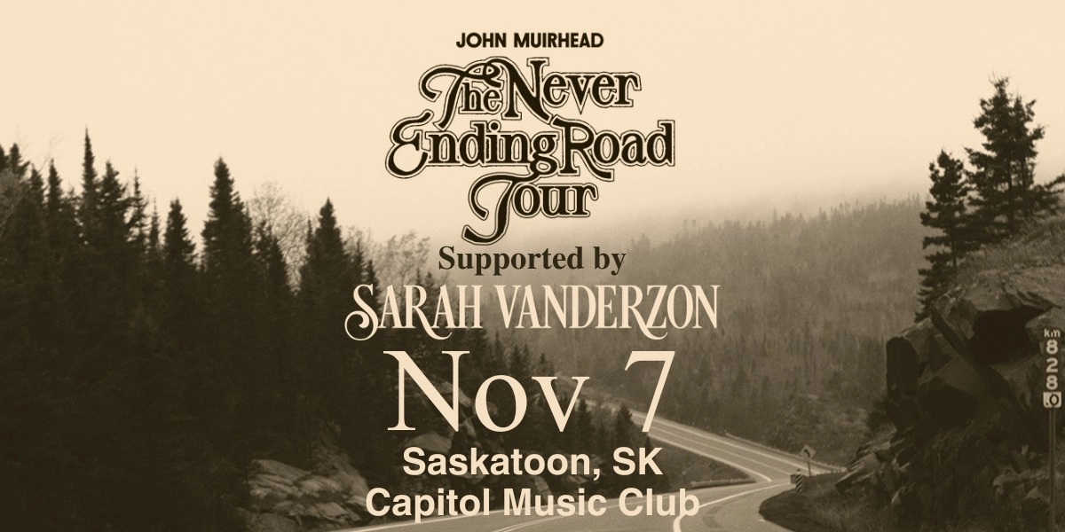 Event image for John Muirhead: The Never Ending Road Tour