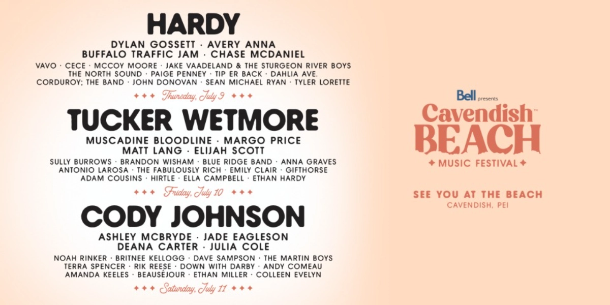 Event image for Bell Presents Cavendish Beach Music Festival 2026