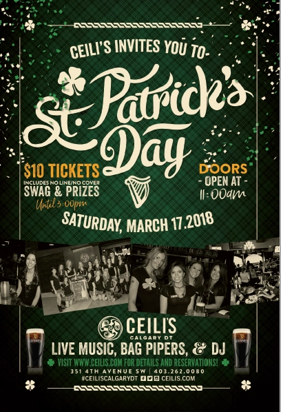 Event image for St. Patrick's Day at Ceili's on 4th