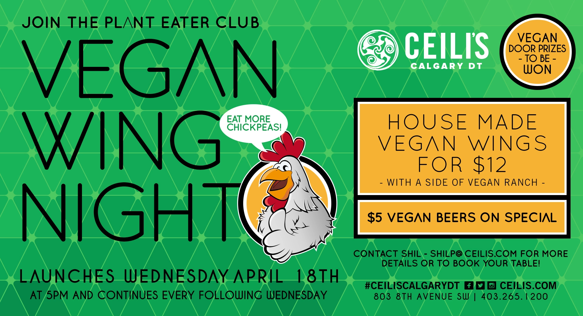 Event image for Vegan Wing Night Launch Party