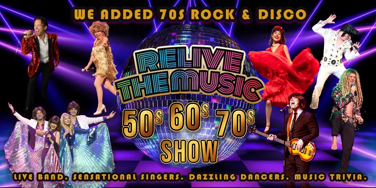 Image d'événement pour Relive The Music 50's 60's & 70's