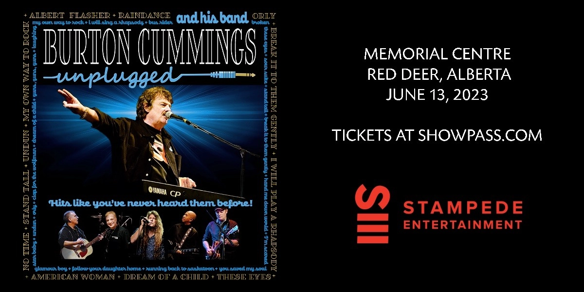 Event image for Burton Cummings & his band Unplugged