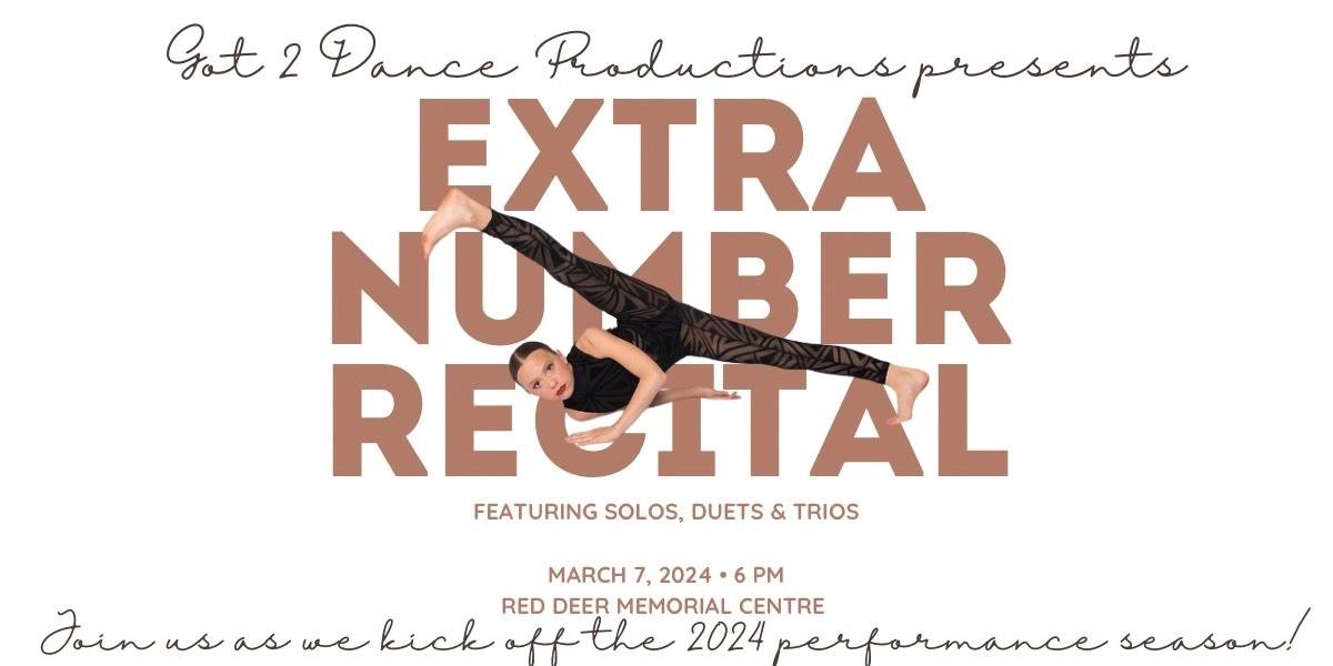 Event image for Got 2 Dance Productions Extra Number Recital 2024