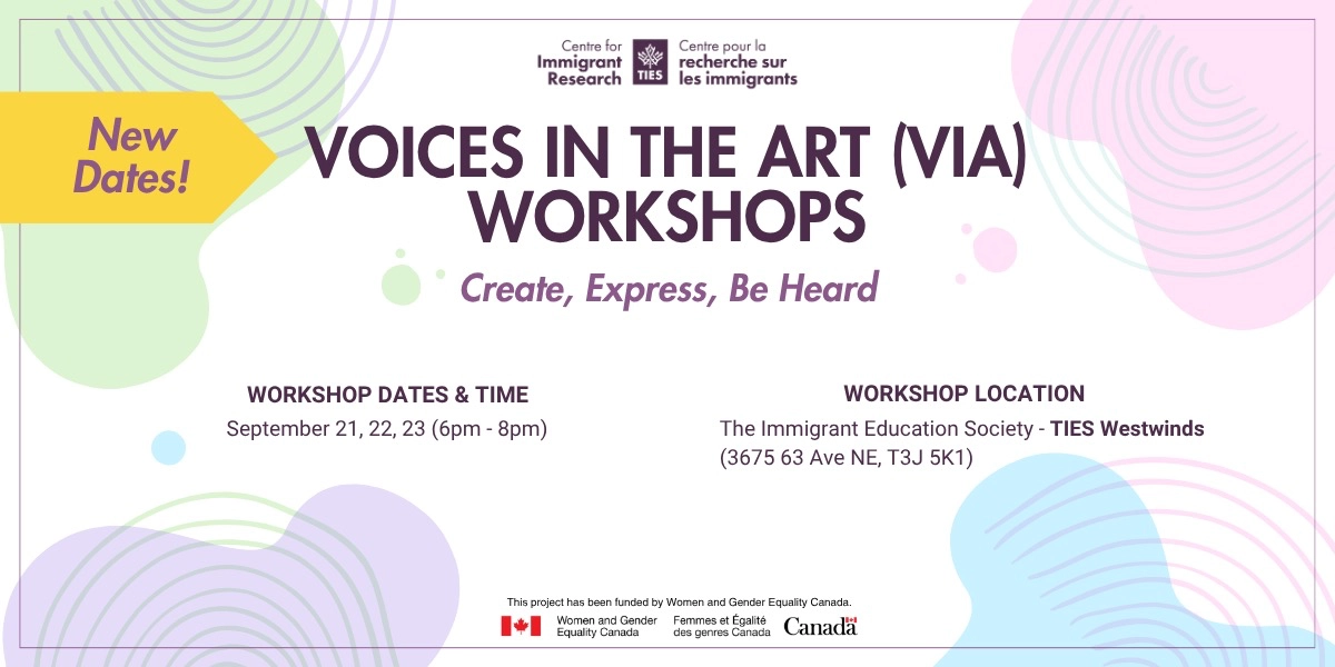 Event image for Voices in the Art (VIA) Workshops: Create, Express, Be Heard (September)
