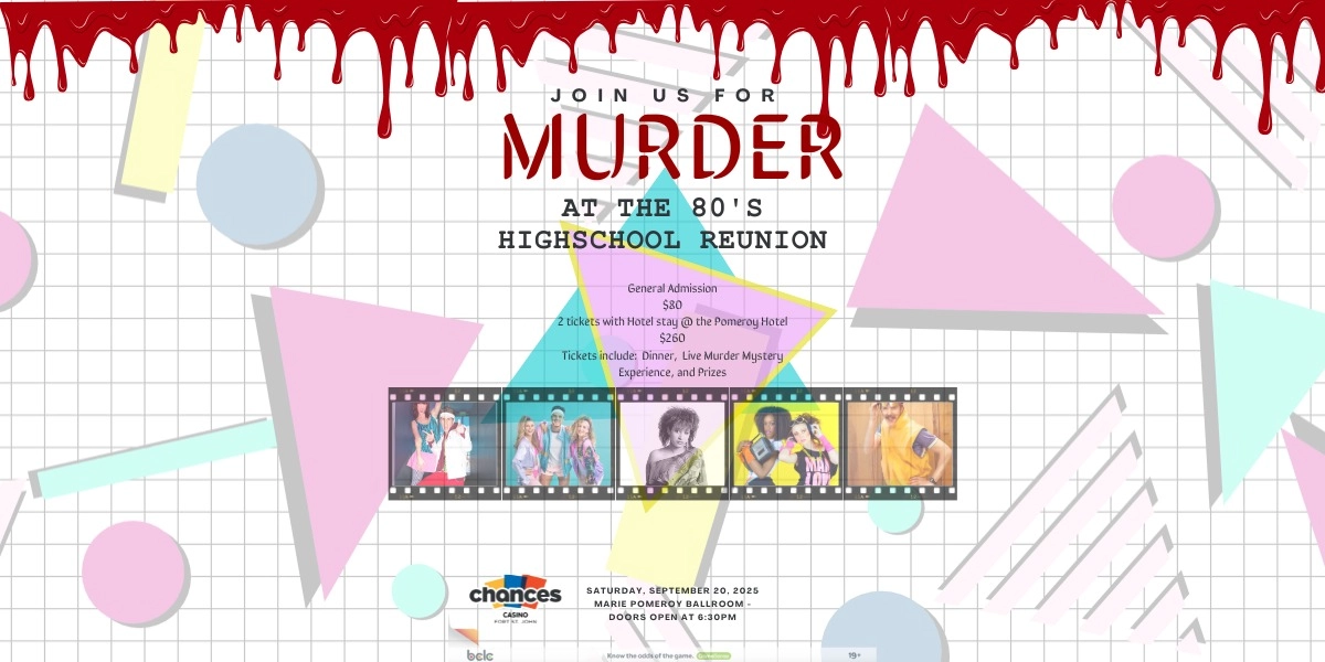 Event image for Murder at the 80's Highschool Reunion