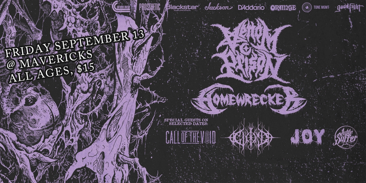 Event image for Venom Prison, Homewrecker
