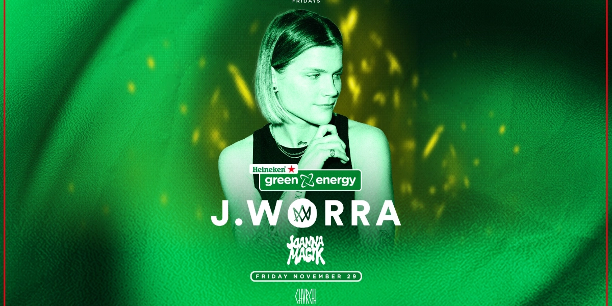 Event image for HEINEKEN GREEN ENERGY: JWORRA - Fri Nov 29 - The Chvrch of John