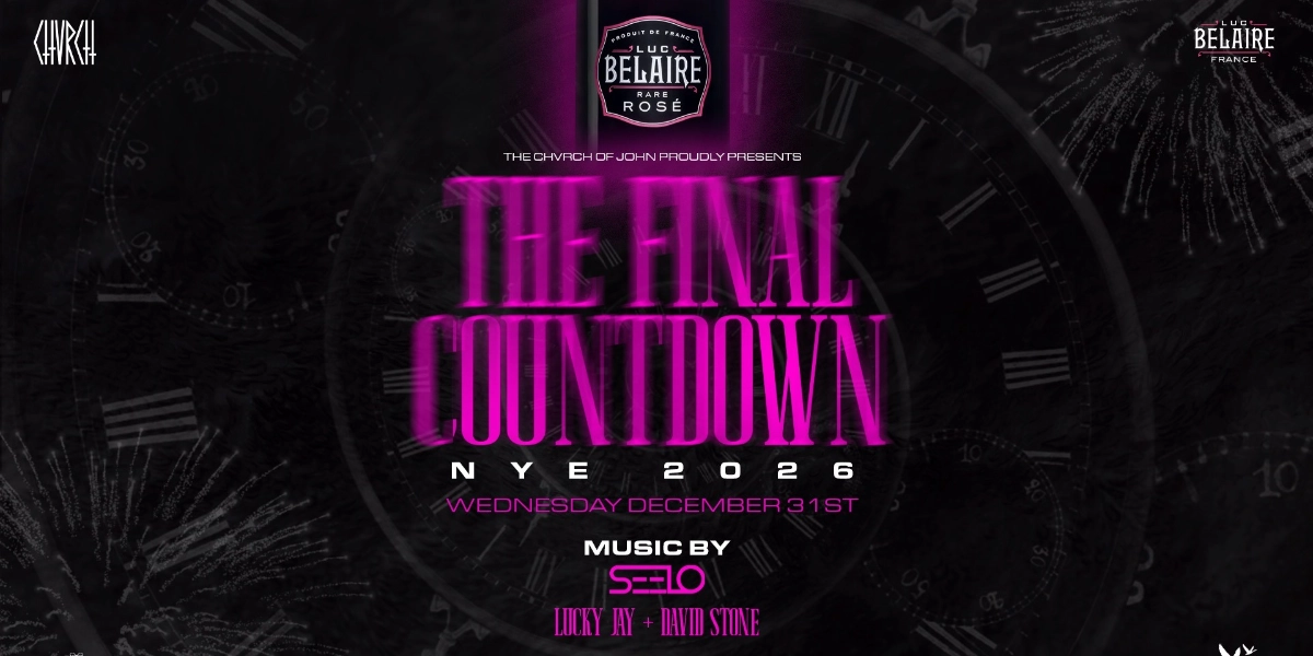 Event image for CHVRCH NYE: THE FINAL COUNTDOWN - Wed Dec 31 2025