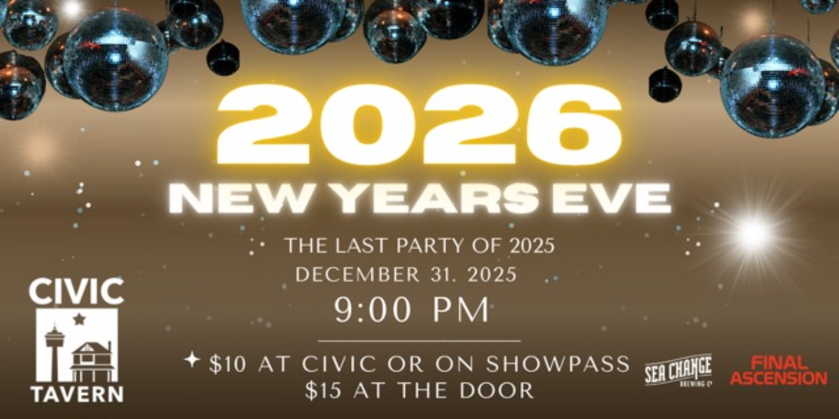 Event image for Civic Tavern NEW YEARS EVE 2026 Countdown!
