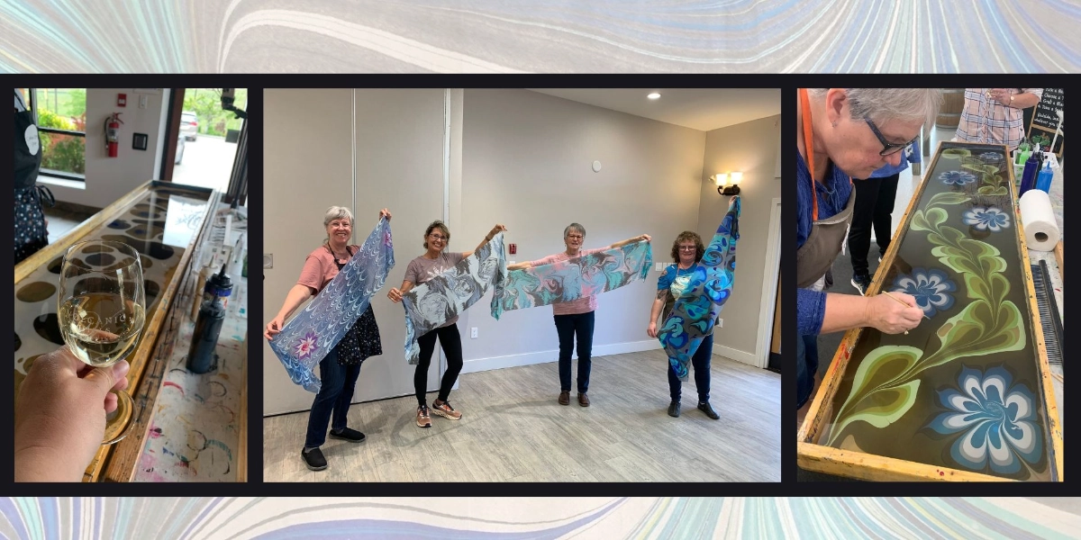 Event image for Create a Silk Scarf, SIP & CREATE Workshop