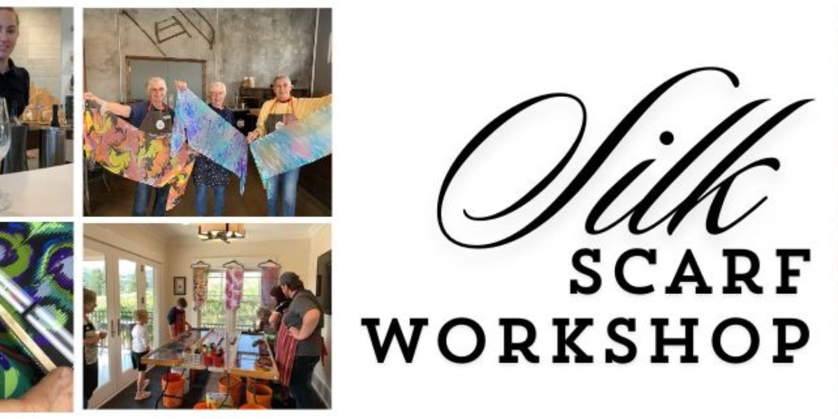 Event image for Create A Silk Scarf, Sip & Create Workshop