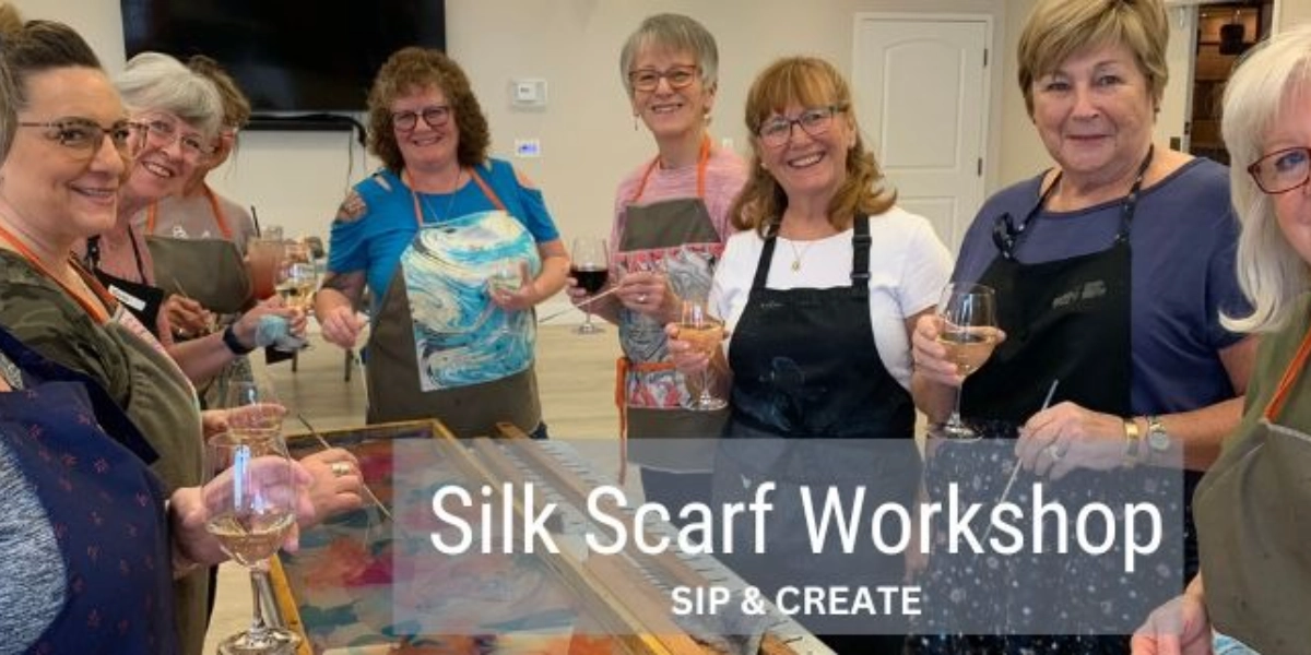Event image for Sip & Create, Silk Scarf Workshop-KELOWNA