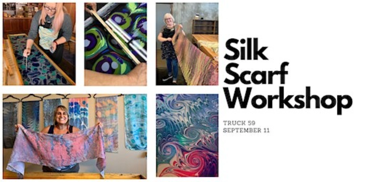 Event image for Create a Silk Scarf, SIP & DIP, WEST KELOWNA