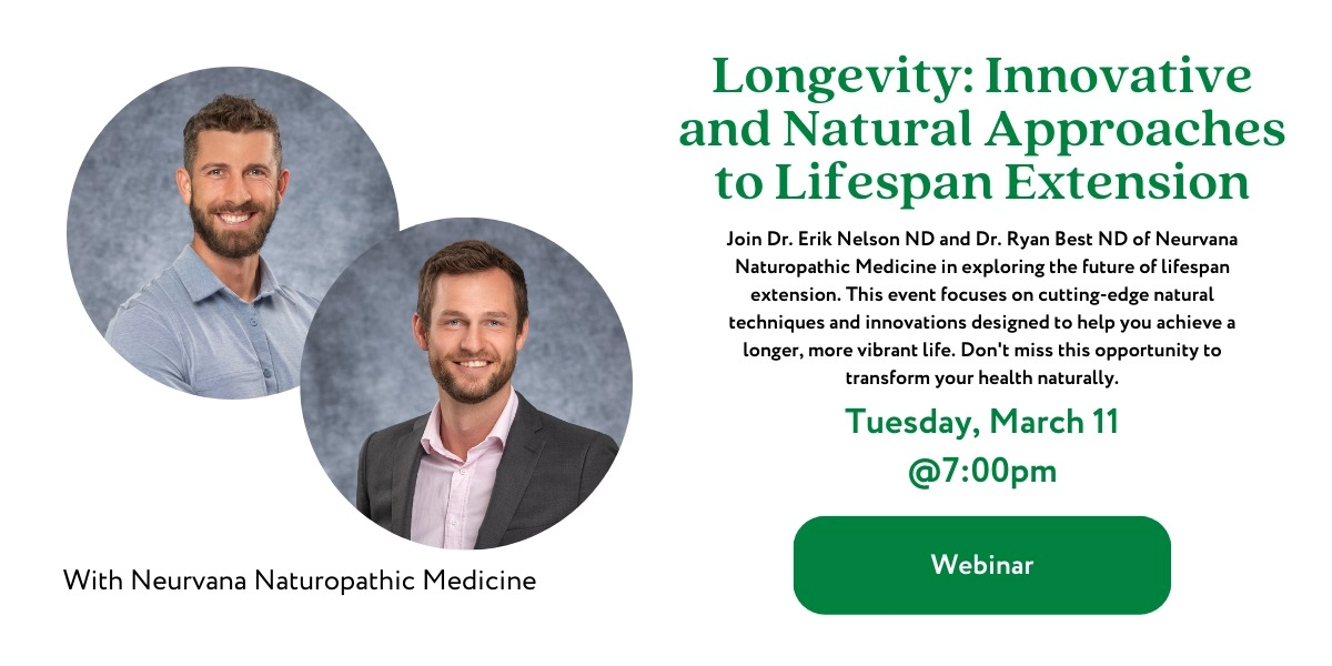 Event image for Longevity: Innovative and Natural Approaches to Lifespan Extension