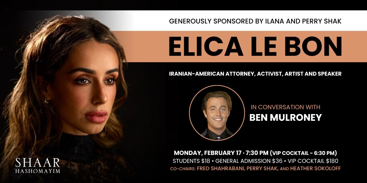 Event image for A Warning to the West with Elica Le Bon